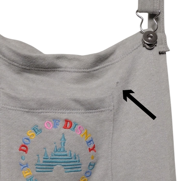 Disney Parks Dose of Disney Relaxed Sweat knit Shortalls Bib Overalls - Picture 7 of 7